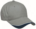 FRONT VIEW OF BASEBALL CAP SILVER/WHITE/NAVY